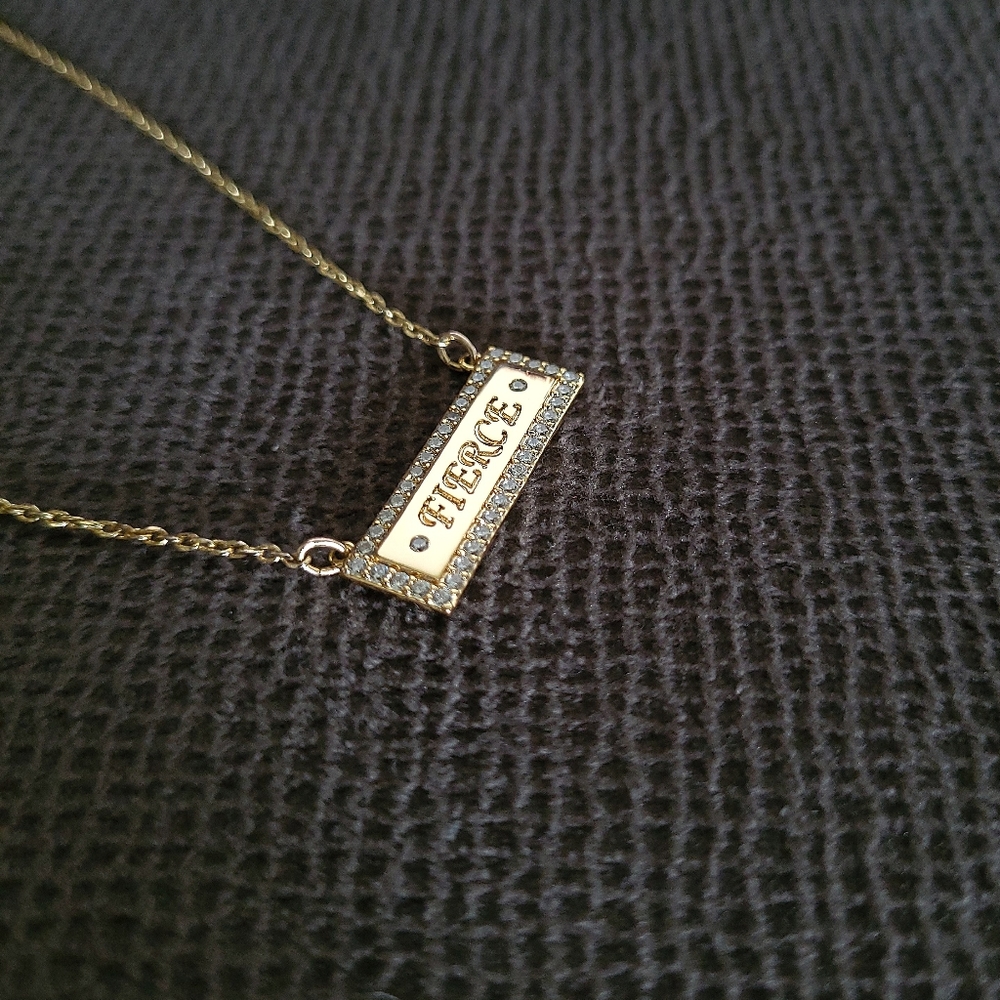 Lulu DK "Fierce"💪 Stationary Bar Necklace - NWOT - Picture 5 of 15